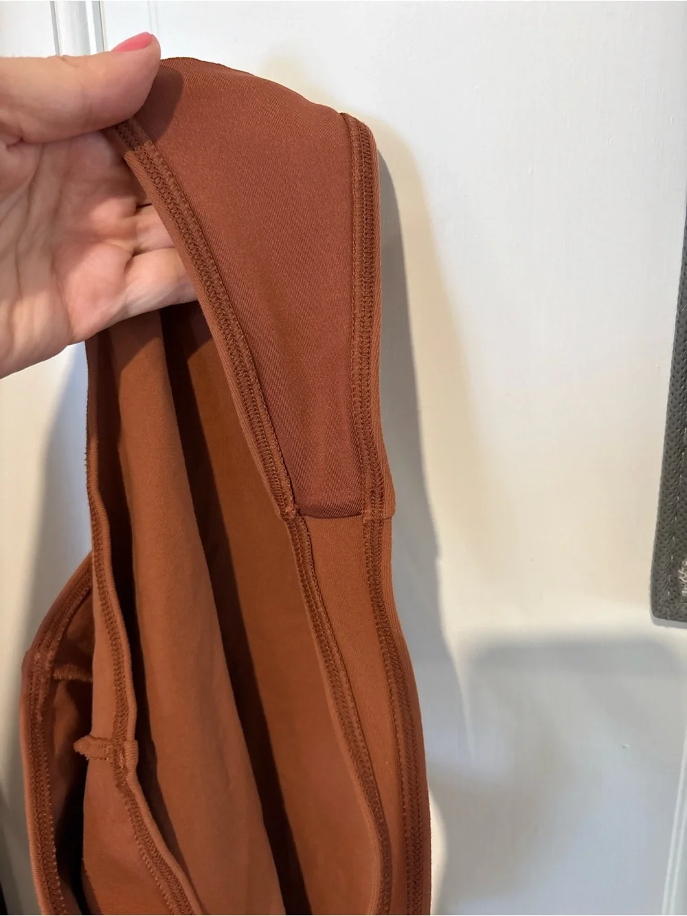 Alo Yoga Sleek Back Bodysuit in Rust Large